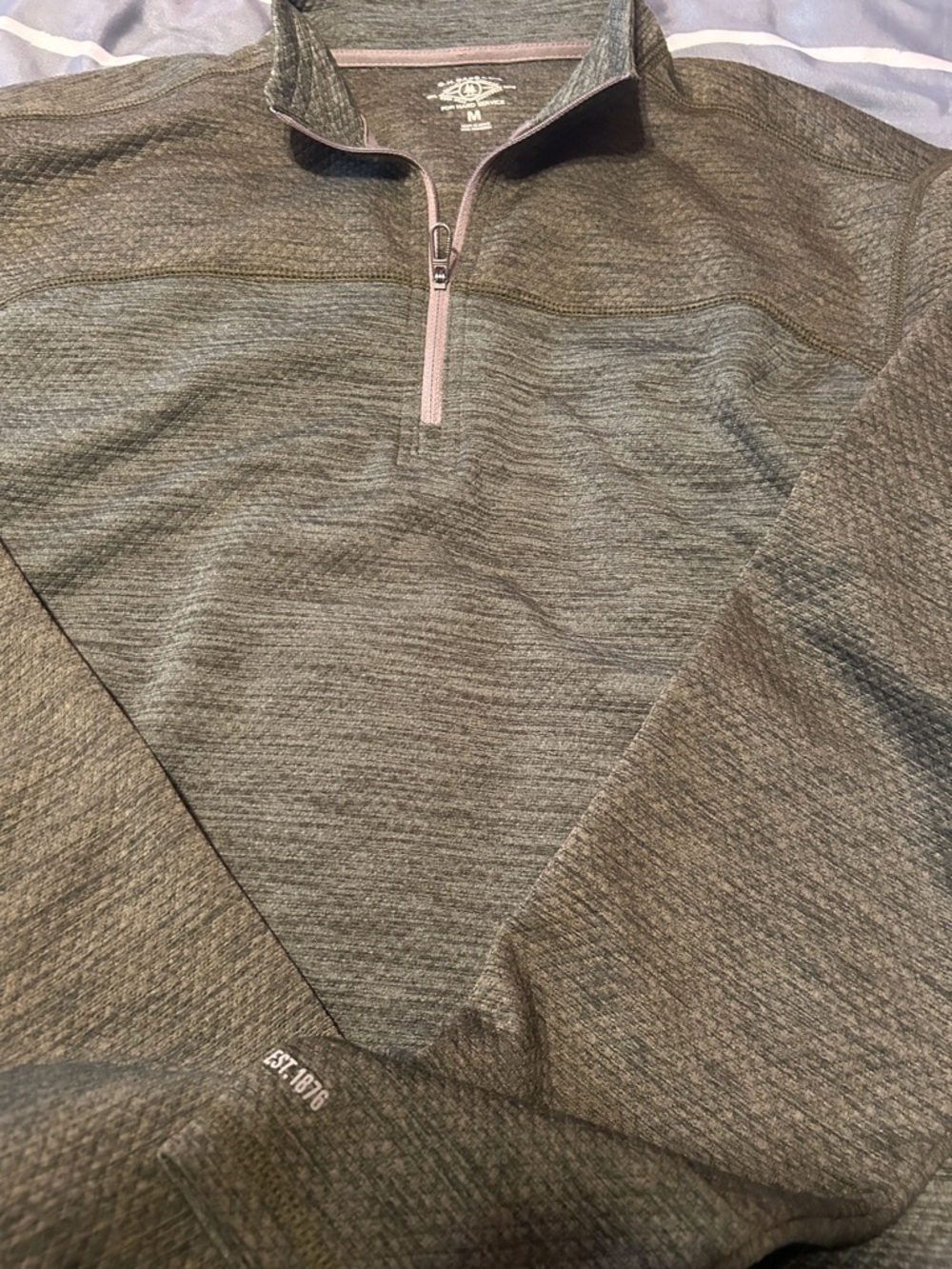 Men's Gray Quarter-Zip Performance Shirt